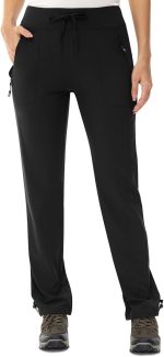 Women's Hiking Pants Lightweight Water Resistant Travel Joggers Quick Dry Outdoor Athletic Pants Zipper Pockets