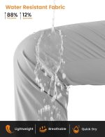 Women's Hiking Pants Lightweight Water Resistant Travel Joggers Quick Dry Outdoor Athletic Pants Zipper Pockets - Image 2