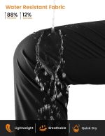 Women's Hiking Pants Lightweight Water Resistant Travel Joggers Quick Dry Outdoor Athletic Pants Zipper Pockets - Image 2