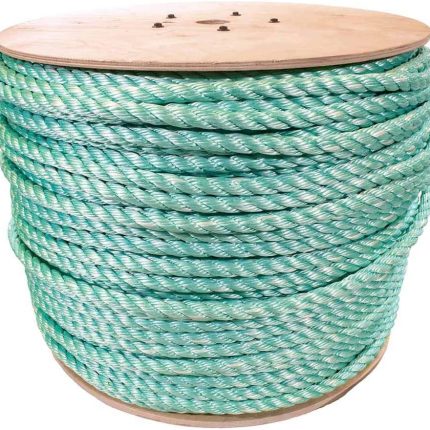 Twisted 3 Strand Polypropylene Rope (Cobalt Blue, 3/4 Inch, 600 Feet) - Waterproof and Floats in Water